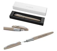 Pelikan Jazz Noble Elegance P36 Stylo-plume avec gravure cadeau, Stylos uniques avec nom, Cadeaux personnalisés, taupe