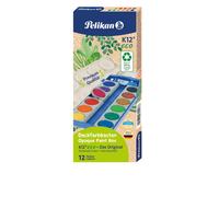 Pelikan K12 701174 Boîte de peinture opaque avec blanc couvrant 12 couleurs