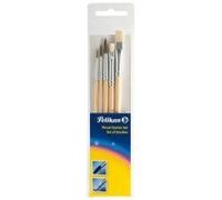 Pelikan 718163 Pinceau pour peintures à l'huile ou à l'eau 5 pièces Taille du pinceau: 2, 4, 6, 10