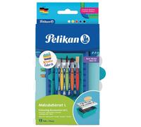 Pelikan Kreativfabrik Set de base grand avec 5 pinceaux griffix® et 5 couleurs à la détrempe