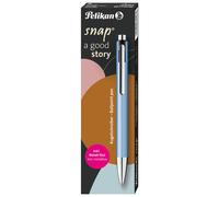 Pelikan Kugelschreiber Snap Metalic K10 Frostblau im Etui