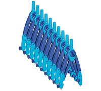 Pelikan Lot De 10 Compas Bleu Griffix Avec Protection De Pointe