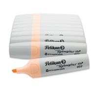 Pelikan Lot de 10 surligneurs 490 eco, orange pastel, dans une boîte pliante