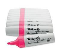 Pelikan Lot de 10 surligneurs 490 eco, rose fluo, dans une boîte pliante