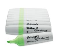 Pelikan Lot de 10 surligneurs 490 eco, vert fluo, dans une boîte pliante