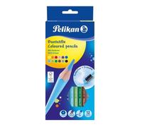 Pelikan – Crayons de couleur gommables hexagonaux – Lot de 12