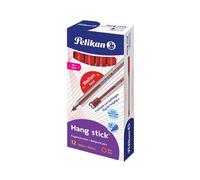 Pelikan Lot De 12 Stylos À Bille Hang Stick Rouge