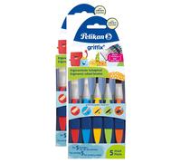 Pelikan Lot De 2 Sets De 5 Pinceaux Scolaires Griffix