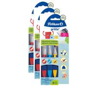 Pelikan Lot De 3 Sets De Pinceaux Scolaires Griffix 3 Pièces