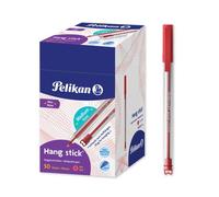 Pelikan Lot De 50 Stylos À Bille Hang Stick Rouge