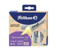 Pelikan Lot de 6 surligneurs 490® eco dans un étui