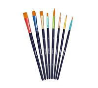 Pelikan Lot de 8 pinceaux d'école de qualité supérieure avec 4 pinceaux à poils et 4 pinceaux à poils