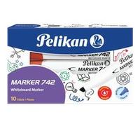 Pelikan Marqueur à tableau blanc 742, pointe biseautée,rouge Rouge G