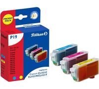 Pelikan multi-pack d'encre rechargée remplace Canon CLI 521C/CLI-521M/CLI-521Y