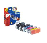 Pelikan Promo Pack P23 - Pack de 4 - noir, jaune, cyan, magenta - compatible - réservoir d'encre - pour Canon PIXMA iP4950, iX6550, MG5350, MG6250, MG8150, MG8250, MX715, MX885, MX892, MX895 G