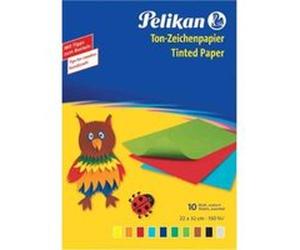 Pelikan - papier teinté 240 m10, contenu: 10 feuilles dans une chemise pliante, 130 g m2, dimensions: (l)330 x (p)230 mm, assort G