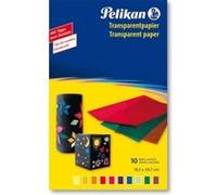 Pelikan - papier transparent 233m 10, contenu: 10 feuilles assorti, non caoutchouté dimensions: (l)300 x (p)180 mm (137943) Transparent G
