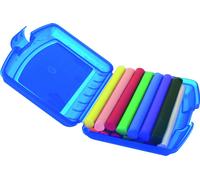 Pelikan Pâte à modeler pour enfants Creaplast® 10 couleurs dans un étui bleu ...