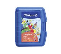 Pelikan Pâte à modeler pour enfants Creaplast® 10 couleurs dans un étui bleu ...
