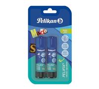Pelikan Pelifix, Colle Stick 10 g, Colle transparente, Sans Solvant, Lavable, Sure pour les enfants, pour l'école, les travaux, la carte et la photographie, Lot de 2