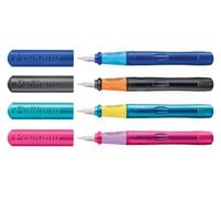 Pelikan Pelikano Junior 824927 Stylo plume pour gaucher Plume L Pas de choix de couleurs possible Avec 1 cartouche d'encre