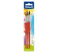 Pelikan Set de pinceaux à poils fins, 3 pièces, assorti G