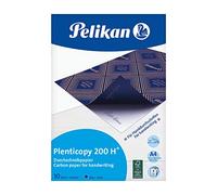 Pelikan Pochette de 10 films Bleues carbone A4 Plenticopy pour écriture main, dos ciré Lot de 10