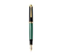 Pelikan Premium Stylo plume de luxe Souverain M800 Pointe Moyenne Noir/Vert