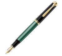 Pelikan Premium Stylo plume de luxe Souverain M800 Pointe Moyenne Noir/Vert