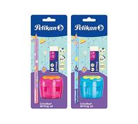 Pelikan set pour apprendre à écrire: crayon, gomme et taille-vrayon