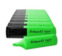 Pelikan Signal Lot de 10 surligneurs à pointe biseautée Vert vif