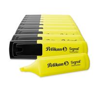 Pelikan Signal Lot de 10 surligneurs Jaune vif Pointe biseautée