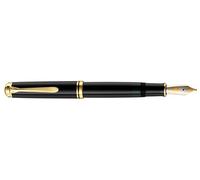 Pelikan Souverän 987271 M 1000 Stylo plume à piston avec plume Biolcor-Gold 18 carats/750 Noir Largeur EF