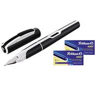 Pelikan Style B&W Stylo Plume M Edition Spéciale en plume acier inoxydable