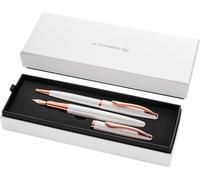 Pelikan Stylo Plume & Stylo Bille Jazz Noble Elegance Blanc Nacré Boîte cadeau