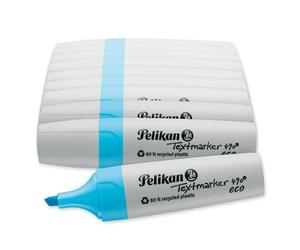 Pelikan Surligneur 490 éco, bleu néon, 10 pièces, pointe ciseau