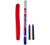 Pelikan Twist en couleurs assorties, stylo roller sphérographique ergonomique, pour droitiers et gauchers, pour école et bureau, pointe M indéformable, 2 cartouches bleues et effaçables incluses,