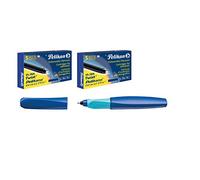Pelikan Twist Stylo roller, Bleu profond + cartouches, Tintenroller
