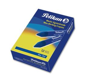 Pelikan Wax Marking Chalk 772/12, Plastic, Blue, 12 Stück (1er Pack) Smooth surf
