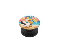 Pelikanovogel Sauve Le Poisson sur la Plage Let's go to The Beach PopSockets PopGrip Adhésif