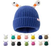 Pelinuar Chapeau tentacule de monstre d'hiver parent-enfant mignon dessin animé mignon petit monstre lumineux bonnet tricoté petit monstre lumineux à LED avec tentacules lumineux rétractables, bonnets