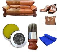 Pelinuar Ecorevive Crème pour Cuir,Shinerevive Pommade pour Cuir,Pommade pour Meubles en Cuir,Brosse Applicateur pour Crème et Pommade Réparatrice pour Cuir et Meubles,Crème pour Cuir pour Prévenir la