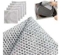 Pelinuar Lot de 5 chiffons à vaisselle multifonctions anti-rayures pour vaisselle humide et sèche - Multifonctions - Anti-rayures