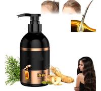 Pelinuar Shampoing anti-chute de cheveux, extrait de ginseng japonais et de gingembre, multi-usages, convient à tous les types de cheveux, unisexe et adultes (500 ml)