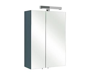 Pelipal 311 Mayence Armoire Miroir Rio, Bois, Anthracite Brillant, Breite 50 cm, Höhe 70 cm