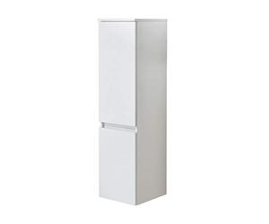 Pelipal Meuble de Salle de Bain Quickset 360 en Blanc Brillant 35 cm de Large - Armoire mi-Haute avec 2 Portes et 3 étagères