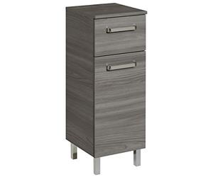 Pelipal Meuble de Salle de Bain Quickset 912 en Gris Sangallo Transversal, 30 cm de Large | Meuble de Base avec 1 Porte, 1 tiroir et 1 étagère