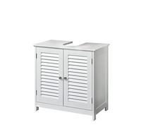 Pelipal Meuble sous-Vasque Quickset 928 en Blanc, 60 cm de Large, sans lavabo avec 2 Portes