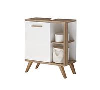 Pelipal Quickset 923 Meuble de lavabo, Bois d'ingénierie, Chêne Ribbeck Croix NB, 65x60,5x33 cm