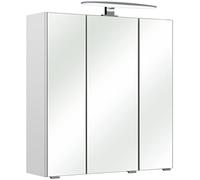Pelipal Quickset 953 Armoire Miroir 01-I, Bois d'ingénierie Verre, Blanc Lisse, 70x65x20 cm